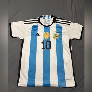 Size 26 (US YOUTH SMALL) argentina soccer jersey #10 MESSI